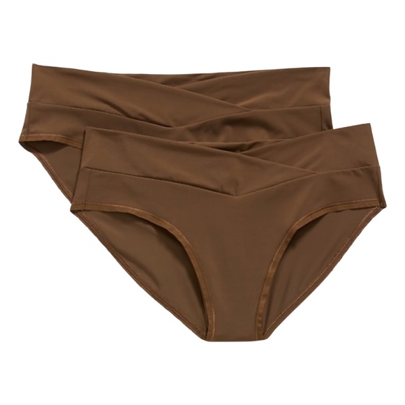 Old Navy Other - Maternity 2-Pack Size XXL Soft Knit Low-Rise Bikini Underwear Panties in Brown